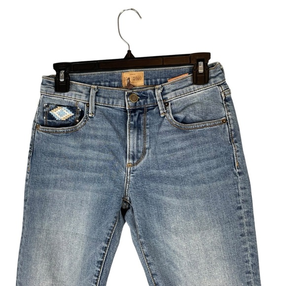 Driftwood Colette Classic Fit Embroidered Pocket Jeans Size 26 - Picture 5 of 9
